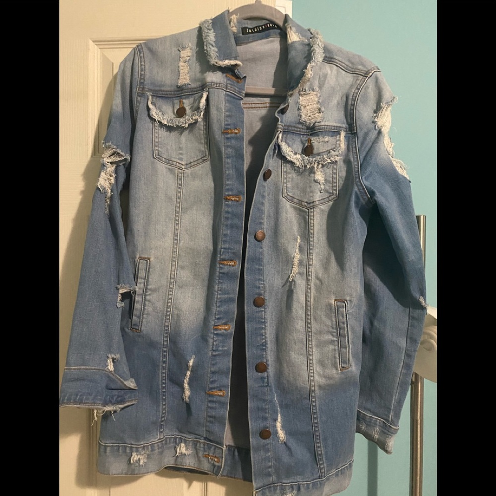 Distressed Jean Jacket